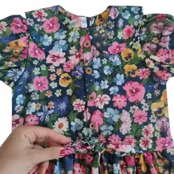 پیراهن آستین کوتاه دخترانه کمند