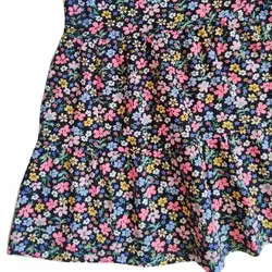 سارافون آستین کوتاه دخترانه گلدار