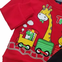 ست بلوز شلوار پسرانه زرافه