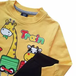 ست بلوز شلوار پسرانه زرافه