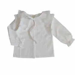 شومیز دخترانه یقه توری