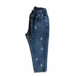 شلوار جین دخترانه مام استایل گلدوزی