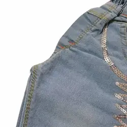 شلوار جین دخترانه پولک دوزی