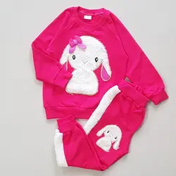 ست بلوز شلوار دخترانه خرگوشی پشمی