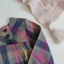 تونیک دخترانه چهارخانه(کشمیر)