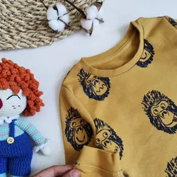 بلوز پسرانه خردلی (دورس)