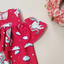 پیراهن دخترانه تابستانی طرحدار