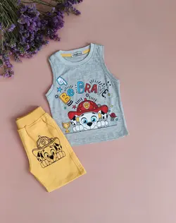 ست رکابی و شلوارک پسرانه (سگهای نگهبان)