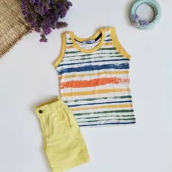 رکابی پسرانه(راه راه رنگی)