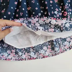 پیراهن دخترانه گلدار(کتان نخ)