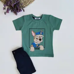 تیشرت پسرانه رنگی(سگ نگهبان)