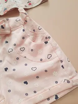 ست تاپ شلوارک دخترانه فانتزی