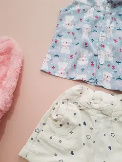 ست تاپ شلوارک دخترانه فانتزی