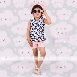 ست تاپ شلوارک دخترانه فانتزی