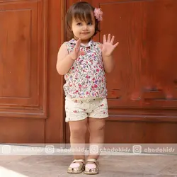 ست تاپ شلوارک دخترانه فانتزی