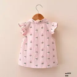 سارافون دخترانه حلقه ای گل ریز