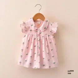 سارافون دخترانه حلقه ای گل ریز