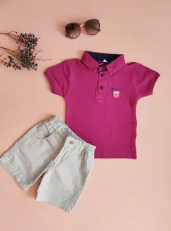 تیشرت پسرانه/دخترانه تک رنگ