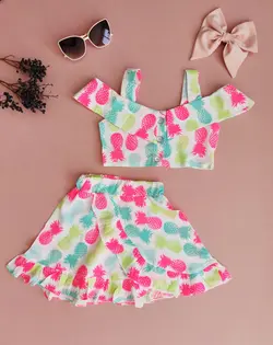 ست نیم تنه و دامن دخترانه