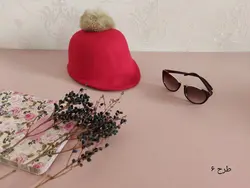 کلاه نمدی لبه دار دخترانه