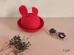 کلاه نمدی لبه دار دخترانه