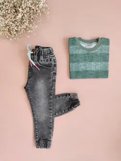 شلوار جین اسلش اسپرت دخترانه و پسرانه