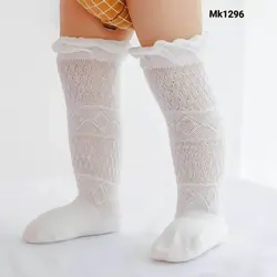 جوراب دخترانه توری بلند