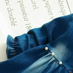 سارافون دخترانه جین(لی) نقلی