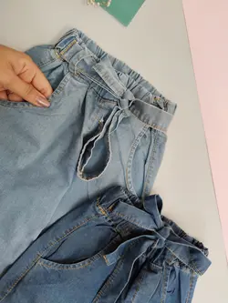 شلوار دخترانه جین(لی) کاغذی اسلش