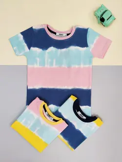 تیشرت نخی راحتی پسرانه راه‌راه