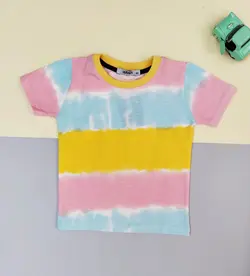 تیشرت نخی راحتی پسرانه راه‌راه