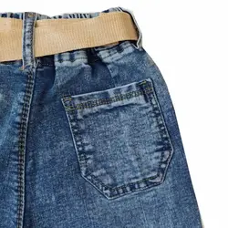 شلوار جین دخترانه و پسرانه اسلش طرح لبخند