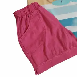 ست تیشرت و شلوارک دخترانه کتان فلامینگو