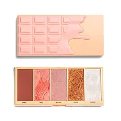 پالت هايلايتر 4 رنگ شکلاتی پرالین رولوشن Praline Chocolate
