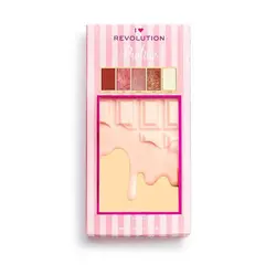 پالت هايلايتر 4 رنگ شکلاتی پرالین رولوشن Praline Chocolate