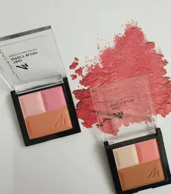 رژگونه و هایلایتر منهتن تریو افکت بلاش Trio Effect Blush Cherry