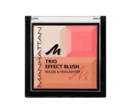 رژگونه و هایلایتر منهتن تریو افکت بلاش Trio Effect Blush Cherry