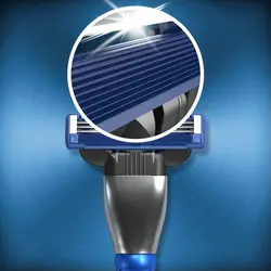 تیغ یدک خودتراش ژیلت مدل Mach3 سه تیغه Turbo 3D بسته 4عددی