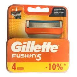 تیغ یدک خودتراش ژیلت مدل Fusion5 پنج تیغه بسته 4عددی