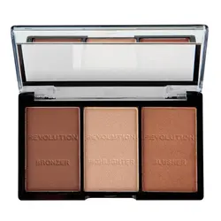 پالت سه کاره رژگونه، هایلایتر و برنزر رولوشن Ultra Light C04