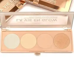 پالت هایلایتر  چهار رنگ لورال La Vie En Glow
