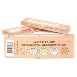 پالت هایلایتر  چهار رنگ لورال La Vie En Glow