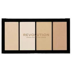 پالت هایلایتر 4 رنگ رولوشن سری Reloaded Lustre Lights مدل Warm