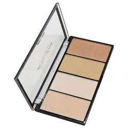 پالت هایلایتر 4 رنگ رولوشن سری Reloaded Lustre Lights مدل Warm