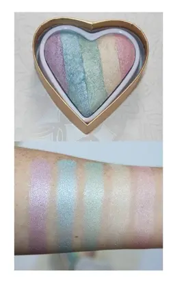 هایلایتر پنج رنگ رنگین کمان رولوشن مدل Unicorns Heart