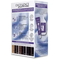 کیت رنگ موی لورال سری Excellence رنگ بلوند خاکستری دودی روشن شماره 8.11