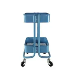 ترولی پذیرایی آبی مدل مینی چرخک تیرداد | فروشگاه اینترنتی تیرداد هوم