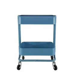 ترولی پذیرایی آبی مدل مینی چرخک تیرداد | فروشگاه اینترنتی تیرداد هوم