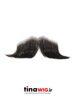 سبیل مصنوعی رنگ مشکی مدل هَندِلبار  2 mustache handlebar