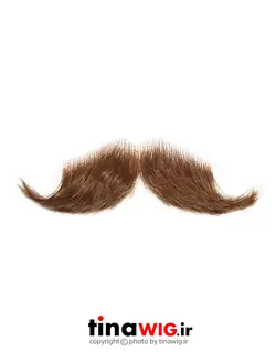سبیل مصنوعی قهوه ای روشن مدل هَندِلبار 10 mustache handlebar